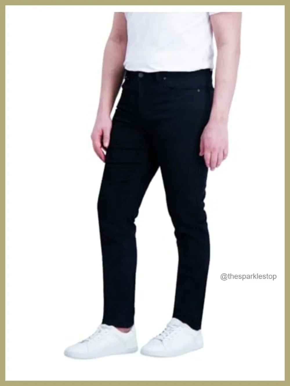 Slim Fit Stretch Chinos 5-Pocket Business Casual Slacks Men's Pants